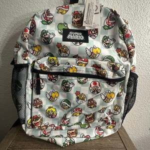 Old Navy x Nintendo Super Mario All-Over Print Kids Canvas Backpack